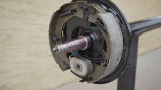 how to assemble a 3,500 lb trailer axle with electric brakes - rockwell american trailer axle