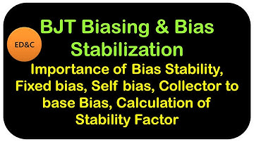 BJT bias Stabilization and Stability factor Calculation