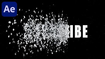 Particle Text Disintegration Animation in After Effects - No Plugins Used | After Effects Tutorial
