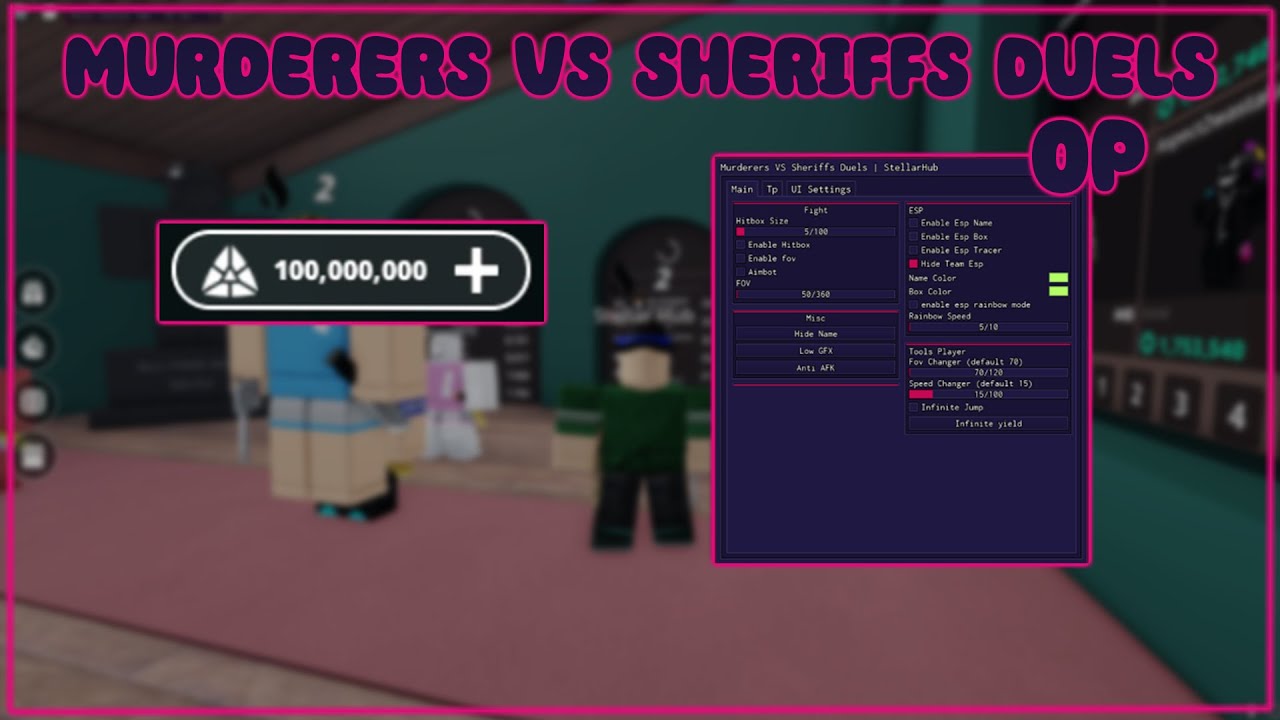 Murderer VS Sheriffs Script, Auto Win, Silent Aim, AimBot