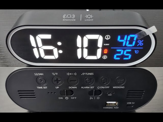 Reloj Despertador Proyector Livoo RV141 - Luz cambiante