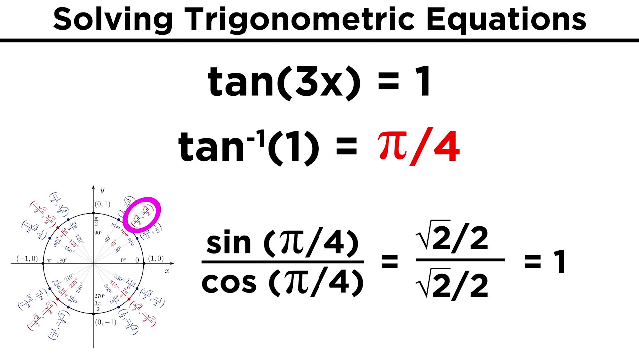 how to solve trig equations in degrees