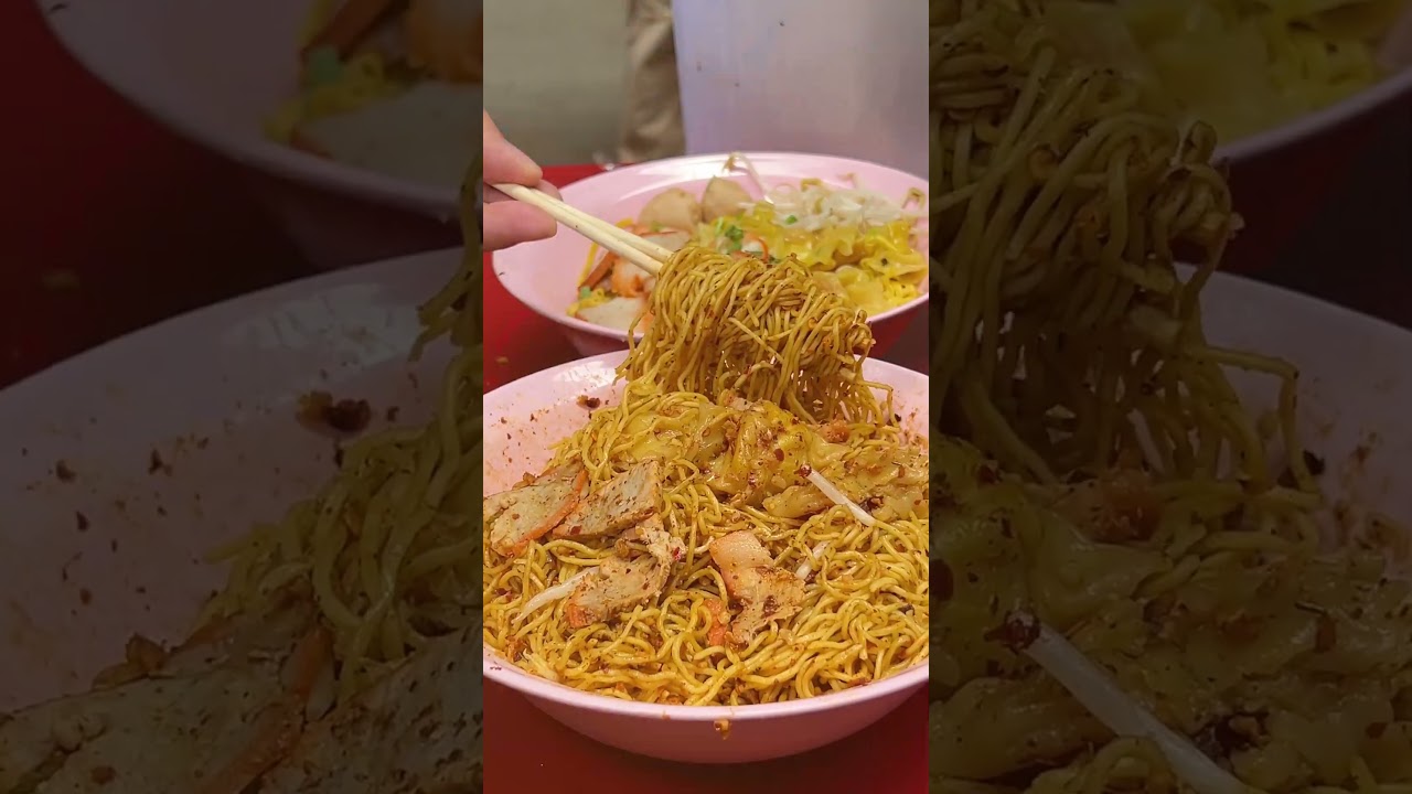 บะหมี่ที่เป็นกระแสที่สุดในตอนนี้ แถวยาวเป็นกิโล  #บะหมี่ป๊อกๆ #บะหมี่ป๊อกๆพระราม7 #ก๋วยเตี๋ยวป๊อกๆ