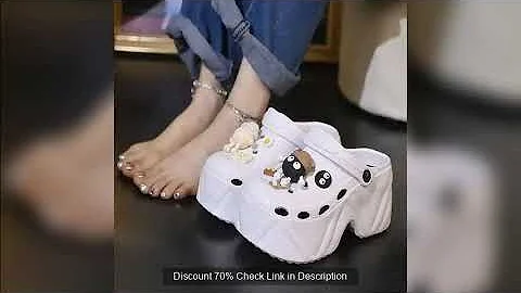 Women's Slippers 9CM High Platform Garden Fashion Clogs Shoes Women's Slippers Thick Bottom EVA Sand