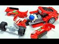 Lego Car Crash - SLOW MOTION - Test Crashes Stack Up - How Strong Are The Lego Champions Cars