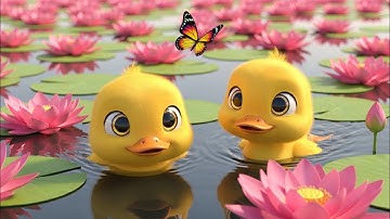 🦆 Quack Quack Song for Kids | Cute Ducklings Play & Sing Along 🎶