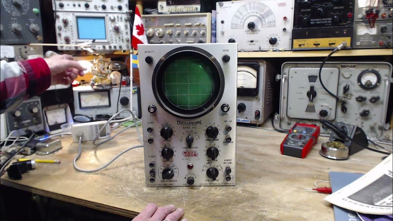EICO Model 460 Oscilloscope - Checkout and Assessment - YouTube