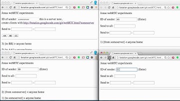 creating a server client architecture with WebRTC
