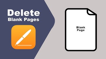 how to delete a blank page in apple pages