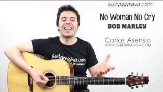 Miniatura del video "Como tocar Bob Marley No Woman guitarra Acordes de No Woman No Cry Tutorial y Ritmo paso a paso!"