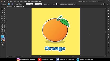 How to Make Orange Vector in 2 Minutes | Adobe Illustrator | Vector Design Tutorial