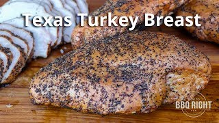 Texas style turkey recipe smoked over post oak #texasturkey
#texassmokedturkey #howtobbqright breast is known for its lusciou...