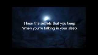 Video thumbnail of "Talking In Your Sleep -- The Civil Wars (lyrics on screen)"