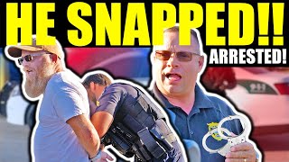 TYRANT COP GOES INSANE! - PSYCHO PIG FALSE ARREST FAIL!