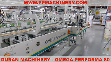 DURAN MACHINERY OMEGA PERFORMA 80 Speciality folder gluer from 2011 #ppmachinery #xeikon