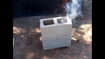 How To Build A 2 Cinder Block Rocket Stove - Part 1