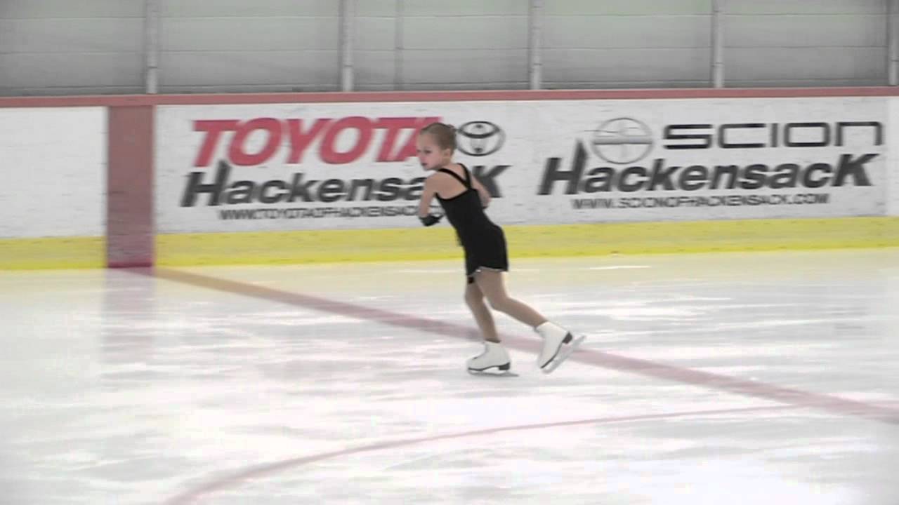 Figure skating, Freeskate 4, Jillian Falletta, age 6 YouTube
