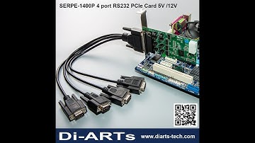 Industrial 4 port Serial RS232 PCIe Card 5V 12V Powered I/O selectable Low Profile bracket Windows