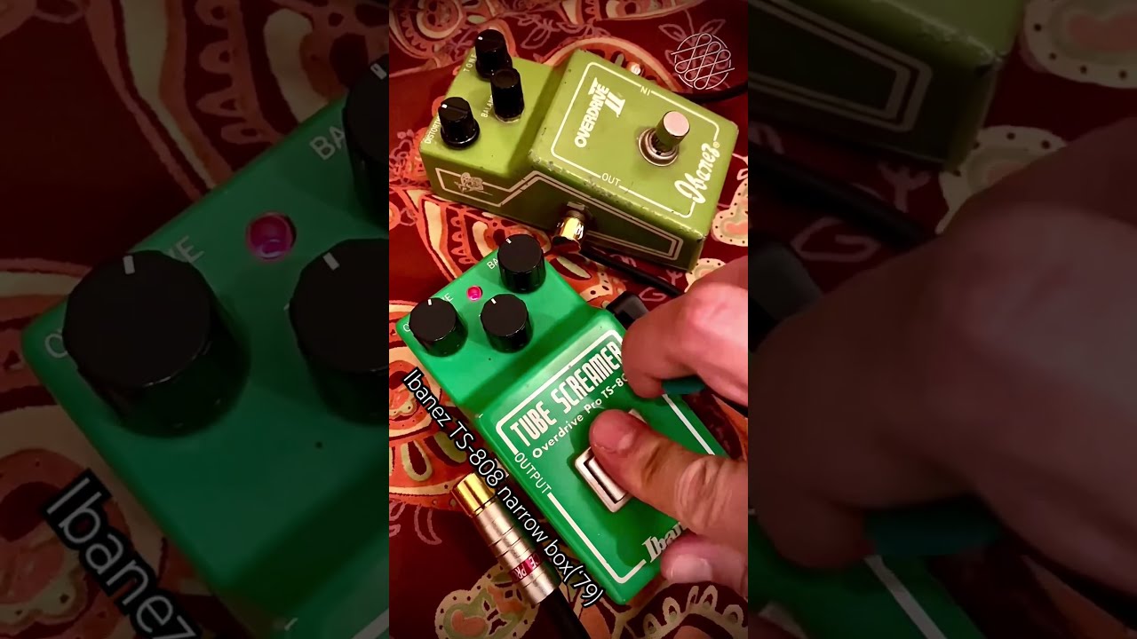 Ibanez OD-855 vs TS-808 (Vintage narrow box Overdrive) - YouTube