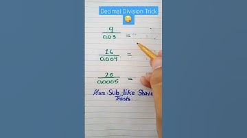 Decimal Division Trick 🤓 #shortsfeed #shorts #maths