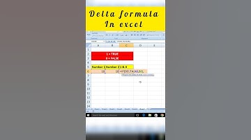 #shorts | delta formula in excel | how to use delta formula | #viral #trending #short @Learn_More_Pro
