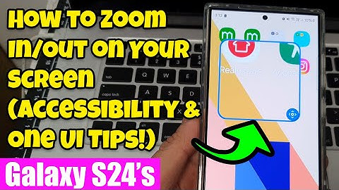🔍 Galaxy S24/S24+ Ultra: How to Zoom In/Out on Your Screen (Accessibility & One UI Tips!)  👀