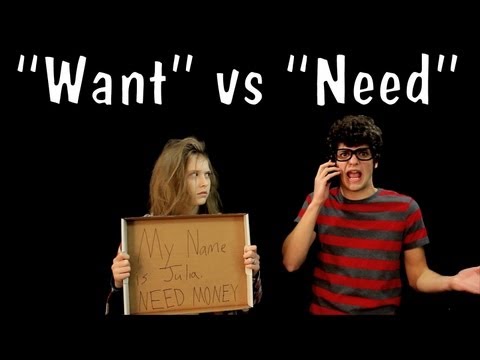 Messy Mondays: "Want" vs. "Need"