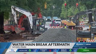 Water service restored in Myers Park after main break