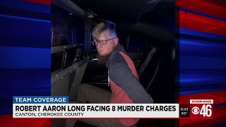 Robert Aaron Long facing 8 murder charges