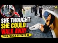 She Jumped the Airport Counter… Then Police Reviewed the Video | Bodycam