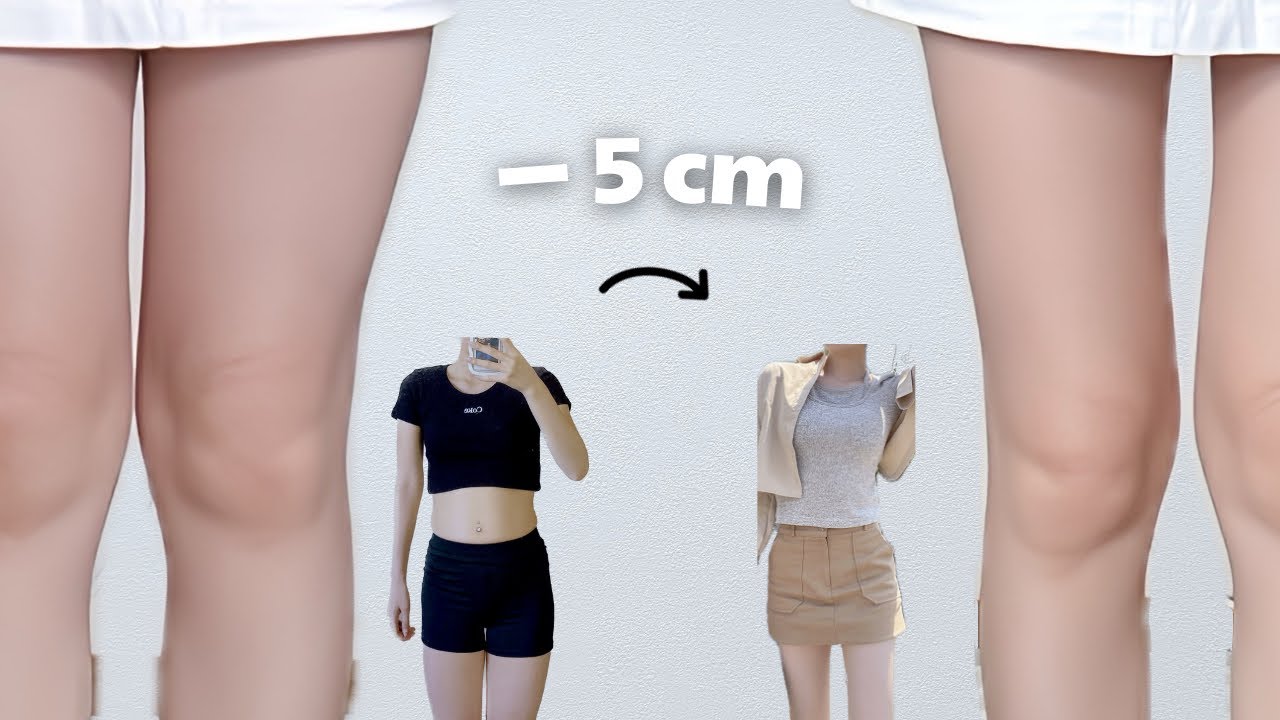 2 weeks -5cm) 6MIN slim thigh workout // tone & lengthen your legs