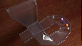 Blender marbles scene, basic rigid body and transparency test