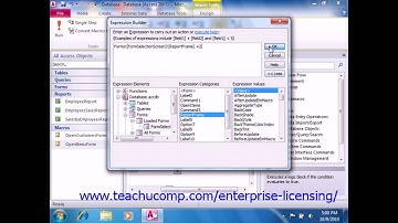 Microsoft Office Access Tutorial 2010 Switchboard Forms 18.3 Employee Group Training