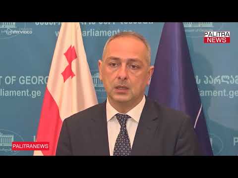 ნატო-ს გენერალური მდივანი იენს სტოლტენბერგი პარლამენტის თავმჯდომარეს ირაკლი კობახიძეს ხვდება