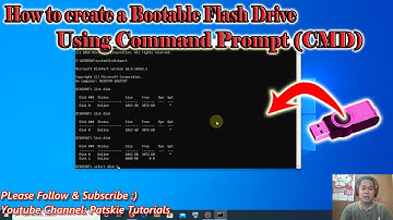 How to create a Bootable Flash using Command Prompt (CMD) Step by Step process.