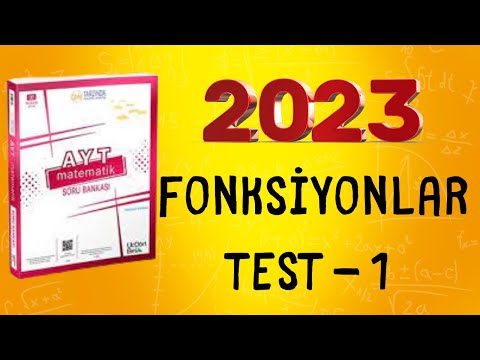 2023 | 345 AYT MATEMATİK SORU BANKASI ÇÖZÜMLERİ | FONKSİYONLAR TEST 1