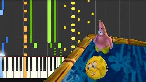 Floating Blocks & SpongeBall Piano Cover (SpongeBob Movie Game)