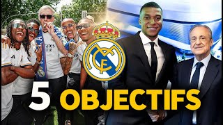 🏆 LES 5 DERNIERS OBJECTIFS DU REAL MADRID CETTE SAISON (Mbappé, 15ème C1...)