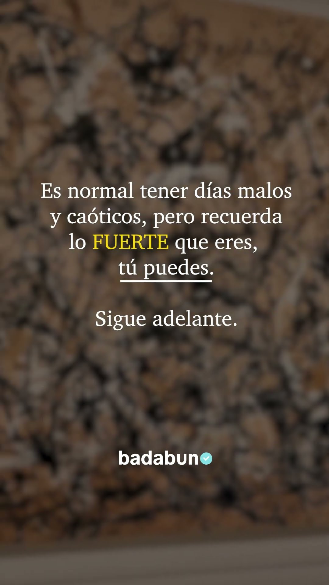 Recuerda lo fuerte que eres, siempre ❤️‍?