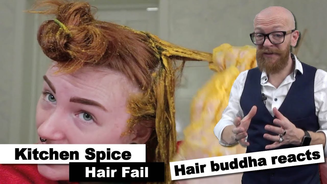 Kitchen spice hair fail - Hair Buddha reaction video