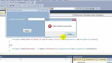Tutorial  C# - Validar cajas de texto (Condición If)
