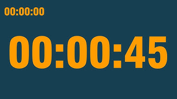 45 second timer (with end alarm, time elapsed and progress bar)
