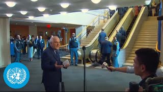 Palestine: "an investment in peace and saving the two-state solution" - General Assembly Stakeout
