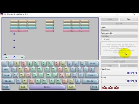 [Tin học 8]. Hướng dẫn cài đặt và sử dụng phần mềm 10 Finger BreakOut Free Typing