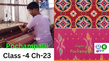 POCHAMPALLI - हिन्दी में Class 4 EVS Chapter 23 | Picture Explanation | Solved Textbook NCERT
