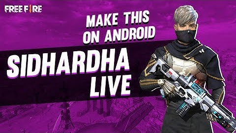 HOW TO MAKE THUMBNAIL LIKE MUNNA BHAI GAMING | THUMBNAIL | MUNNA BHAI GMAING | SIDHARDHA FREEFIRE