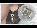【かんたんアクセサリー】パールピアスの作り方/How to make simple pearl earrings