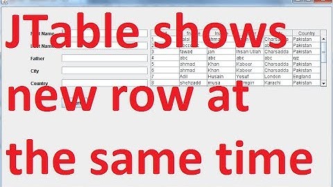 Java SWING #12 - Add New Row in jTable java | Netbeans SQlite (mysql)