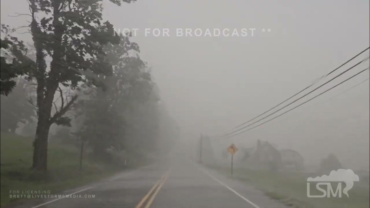 08122023 Washington/Claysville, Pennsylvania Tornado Warning, Hail