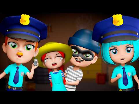 Police Girl And Policeman Song 👮‍♂️🚓🚨+ More Kids Songs and Nursery Rhymes | Lights Kids 3D